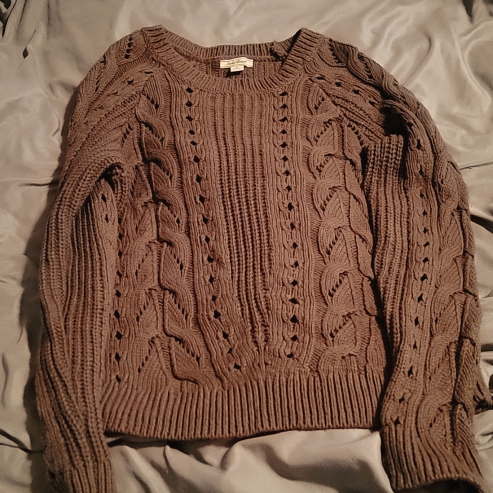 Lucky Brand Womens Sweater (olive green) size small.